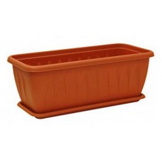 Балконный ящик Каждый день пластиковый терракотовый, 80 см (kastd) в магазинах Ашан