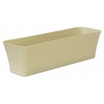 Ящик балконный Idea Ротанг белый, 60 см (kastd)