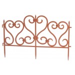 Ограждение садовое декоративное Happy Time Ажурное коричневое