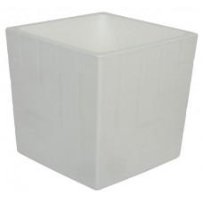 Горшок Ливингрин КВ 12-10 Квадро с вкладкой d.11,5 белый (kastd) в магазинах Ашан