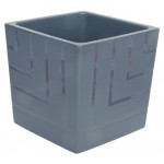 Горшок Ливингрин КВ 20-12 Квадро с вкладкой d.20 антрацит (kastd)