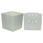 Горшок Ливингрин Квадро с вкладкой d.16 прозрачный (kastd)