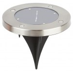 Светильник садовый ЭРА ERAST040-08 на солнечной батарее сталь пластик, 13 см (kastd)