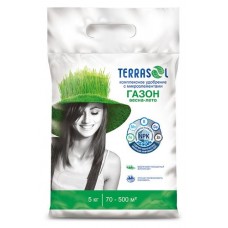 Удобрение сухое Terrasol минеральное для Газона весна-лето с микроэлементами, 5 кг (kastd) в магазинах Ашан