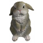 Фигура декоративная Зайка Шуня серый, 12х12х19 см (kastd)