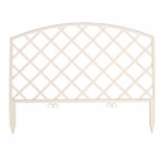 Забор декоративный GARDENPLAST Romantika белый, 33х43 см, 7 секций (kastd)