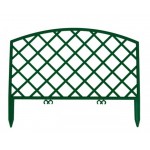 Забор декоративный GARDENPLAST Romantika зеленый, 33х43 см, 7 секций (kastd)