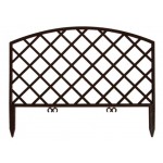 Забор декоративный GARDENPLAST Romantika шоколад, 33х43 см, 7 секций (kastd)