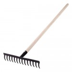 Грабли стальные Сибртех с 14 прямыми зубьями 360 мм, 1300 мм (kastd)