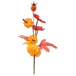 Ветка-букет декоративная с тыквами, 20 см (kastd)