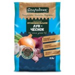 Удобрение сухое Огородник органоминеральное для Лука и чеснока гранулированное, 0,9 кг (kastd)