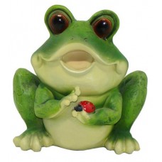 Фигура садовая Лягушка с божьей коровкой (kastd) в магазинах Ашан