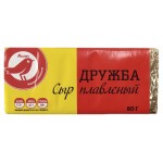 Сыр плавленый АШАН Красная птица Дружба 30% БЗМЖ, 80 г (kastd)