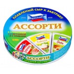 Сыр плавленый Переяславль Ассорти сливочный грибы ветчина БЗМЖ, 140 г (kastd)