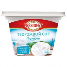 Сыр творожный President сливочный Cremerie 56%, 140 г в магазинах Ашан