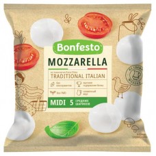 Сыр рассольный Bonfesto Моцарелла 45% 5 шариков БЗМЖ, 125 г (kastd) в магазинах Ашан