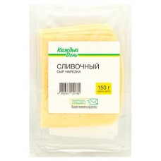 Сыр полутвердый Каждый день Сливочный нарезка 50% БЗМЖ, 150 г (kastd) в магазинах Ашан