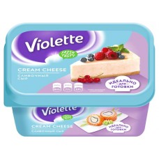 Сыр творожный Violette Cream Cheese сливочный 70% БЗМЖ, 400 г (kastd) в магазинах Ашан