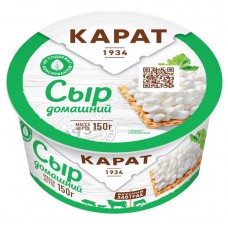 Сыр мягкий Карат домашний 20% БЗМЖ, 150 г (kastd) в магазинах Ашан