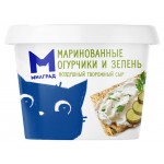 Сыр творожный Милград с маринованными огурчиками и зеленью 60% БЗМЖ, 130 г (kastd) Сыр творожный Милград с маринованными огурчиками и зеленью 60% БЗМЖ, 130 г (kastd)