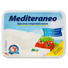 Сыр рассольный Mlekara Sabac Mediteraneo Брынза с морской солью 25% БЗМЖ, 285 г (kastd) в магазинах Ашан