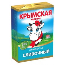 Сыр плавленый Крымская Коровка Сливочный 50% БЗМЖ, 90 г (kastd) в магазинах Ашан