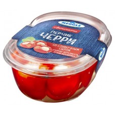 Закуска Meggle перчик черри со сливочным сыром БЗМЖ, 210 г (kastd) в магазинах Ашан
