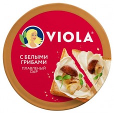 Сыр плавленый Viola с белыми грибами 8 порций треугольники БЗМЖ, 130 г (kastd) в магазинах Ашан