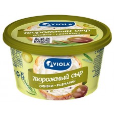 Сыр творожный Viola с оливками и розмарин 68% БЗМЖ, 150 г (kastd) в магазинах Ашан