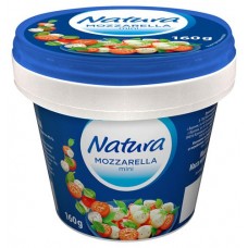 Сыр рассольный Natura Моцарелла мини 45% БЗМЖ, 160 г в магазинах Ашан