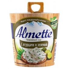 Сыр творожный Almatte с огурцами и зеленью БЗМЖ, 150 г (kastd) в магазинах Ашан