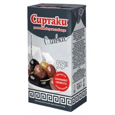 Комбинированный рассольный продукт Сиртаки оливки 55% ЗМЖ, 125 г (kastd) в магазинах Ашан