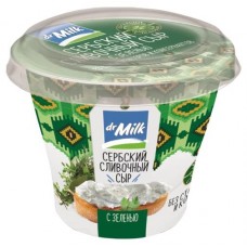 Сыр Dr Milk Сербский сливочный с зеленью БЗМЖ, 150 г (kastd) в магазинах Ашан