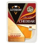 Сыр полутвердый Чеддер Gutendorf 45% БЗМЖ, 180 г (kastd)