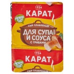 Сыр плавленый Карат с грибами для супа 55% БЗМЖ, 90 г (kastd)