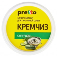 Сыр мягкий Pretto Кремчиз сливочный с огурцом 70% 140 г (kastd) в магазинах Ашан