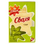 Сыр полутвердый Сваля Тильзитер ломтики 45% БЗМЖ, 150 г (kastd)