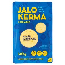Сыр полутвердый Jalo Kerma Сливочный нарезка 50% БЗМЖ, 140 г (kastd) в магазинах Ашан