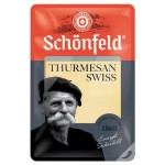 Сыр полутвердый Schonfeld Swiss Thurmesan нарезка 52% БЗМЖ, 125 г (kastd)