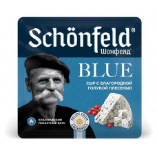 Сыр мягкий Schonfeld Blue с благородной голубой плесенью 54% БЗМЖ, 100 г (kastd) в магазинах Ашан