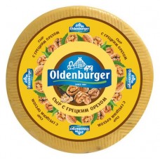 Сыр полутвердый Oldenburger с оливками и томатами 50% БЗМЖ, вес (kastd) в магазинах Ашан