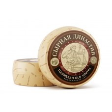 Сыр твердый Сырная династия Пармезан Old Ультра 45% БЗМЖ, вес (kastd) в магазинах Ашан