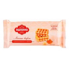 Вафли мягкие Яшкино с кремом вареная сгущенка, 120 г (kastd) в магазинах Ашан