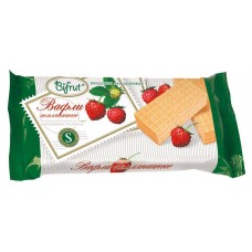 Вафли Bifrut земляничные на сорбите, 100 г (kastd) в магазинах Ашан