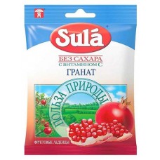 Леденцы Sula фруктовые гранат, 60 г (kastd) в магазинах Ашан