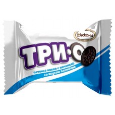 Печенье АККОНД ТРИО с начинкой со вкусом пломбира, вес (kastd) в магазинах Ашан