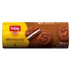 Печенье Schar Mini Sorrisi с молочной прослойкой, 100 г (kastd) в магазинах Ашан
