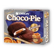 Пирожное Orion Choco Pie Dark Caramel мучное, 360 г (kastd) в магазинах Ашан