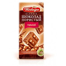 Шоколад Победа вкуса Classic горький пористый, 65 г (kastd) в магазинах Ашан