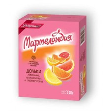 Мармелад Мармеландия лимон апельсин грейпфрут, 330 г (kastd) в магазинах Ашан